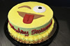 Order Ref: TH-196 8 inch Custom Emoji Themed Ice Cream Cake