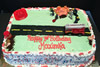 Order Ref: TH-173 Fire Dept. Themed Ice Cream Cake