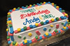 Order Ref: TH-181 Edible Lego Candy 12x18 inch Theme Ice Cream Cake
