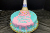 Order Ref: TH-209 Single Cone Melt Down Custom Theme Ice Cream Cake for Elisha