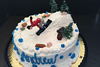 Order Ref: TH-134 Custom Snowboarding Themed Ice Cream Cake.