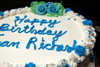 Order Ref: TR-001 Traditional Blue Decorations Cake.