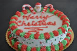 sample holiday themed ice cream cakes