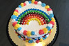 Order Ref: TR-044 Traditional m&m Rainbow Decoration Ice Cream Cake